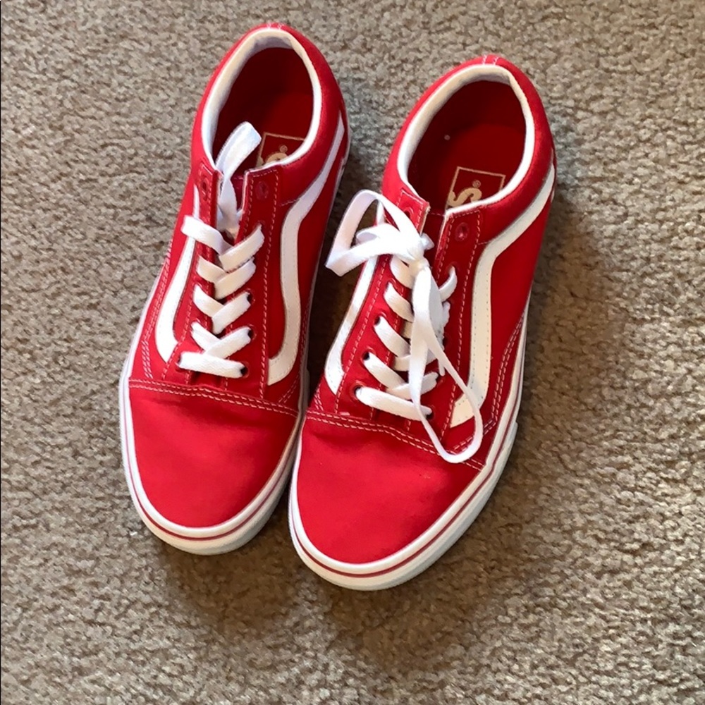Bright Red Old Skool Vans